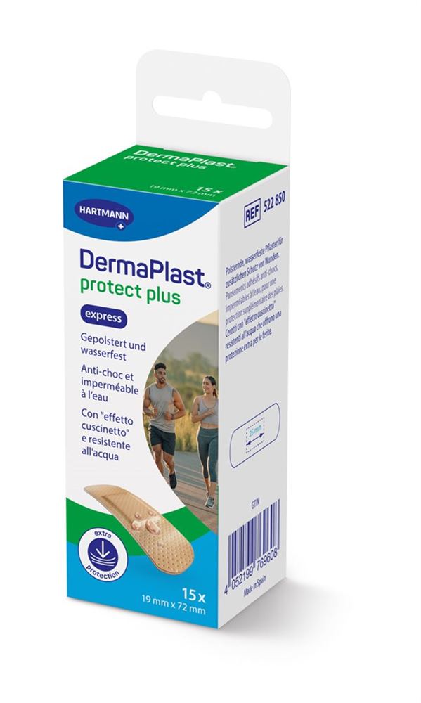 DERMAPLAST ProtectPlus Express 19x72mm 15 pièces | Pansements