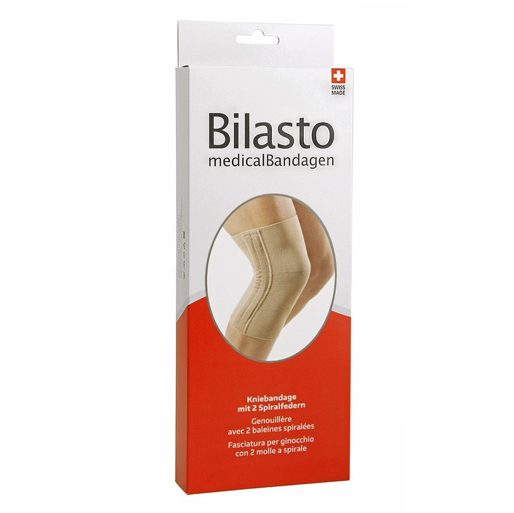 BILASTO Bandage Genou Spirales S Beige | Stabilité
