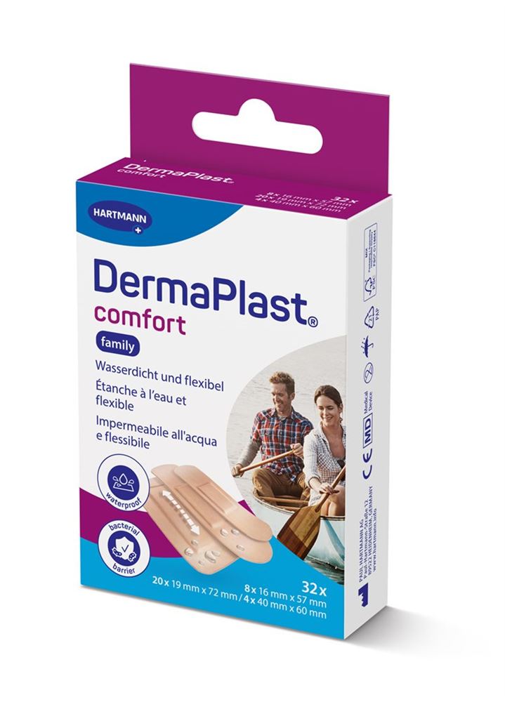 DERMAPLAST Comf Family Pansements | 32 pièces