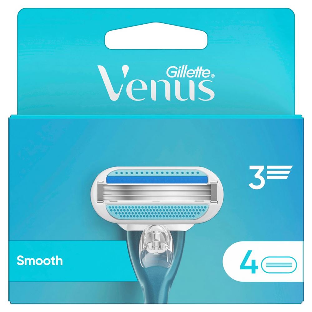 GILLETTE Venus Smooth Lames 4 pièces | Lisse