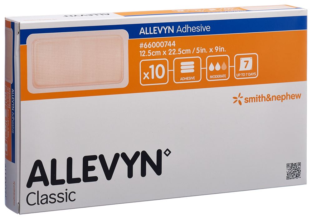 ALLEVYN ADHESIVE Pansement 12.5x22.5cm 10 pièces | Cicatrisation