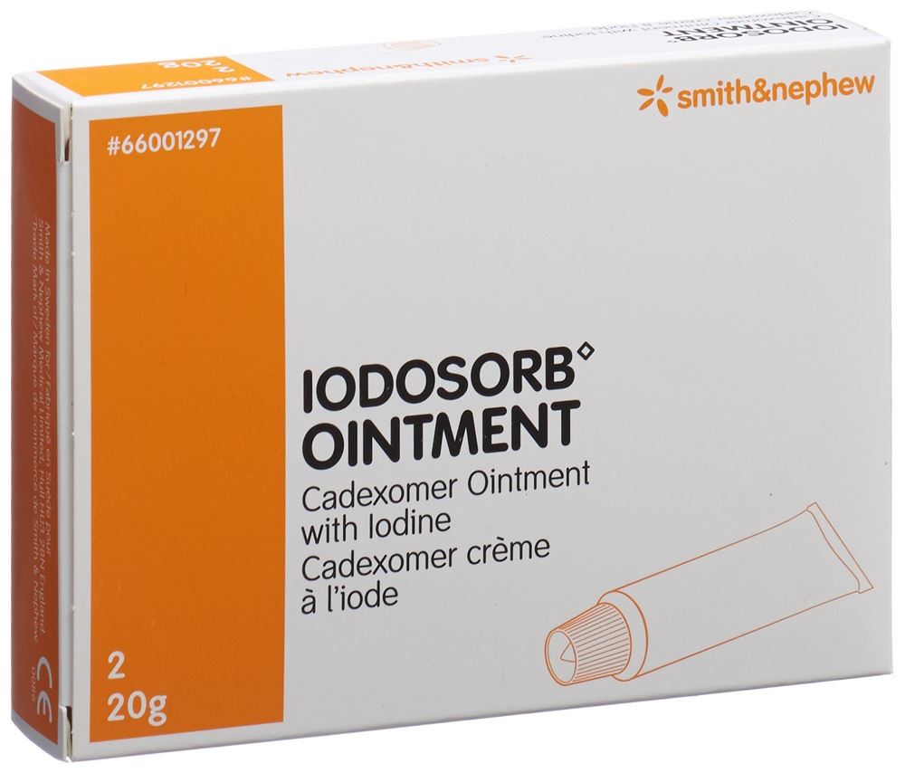 IODOSORB Pommade 2 x 20g | Soin des plaies