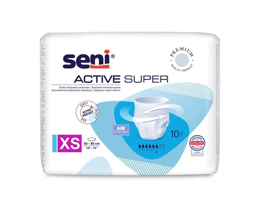 SENI Active Super Pants XS 10 pièces | Sécurité