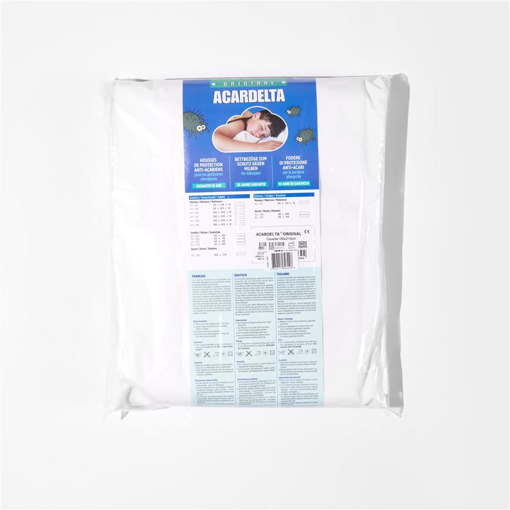 ACARDELTA Duvet 160x210cm | Anti-acariens