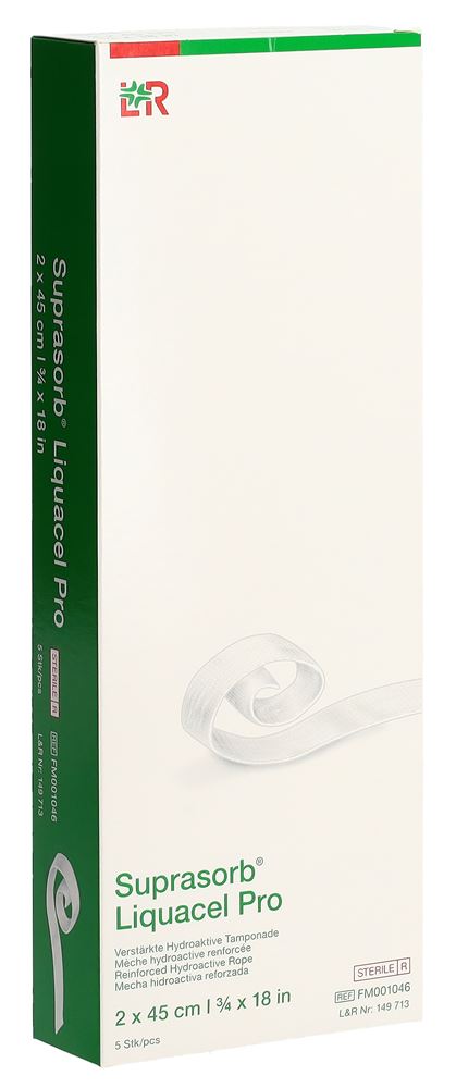 SUPRASORB Liquacel pro Pansement 2x45cm | 5 pièces