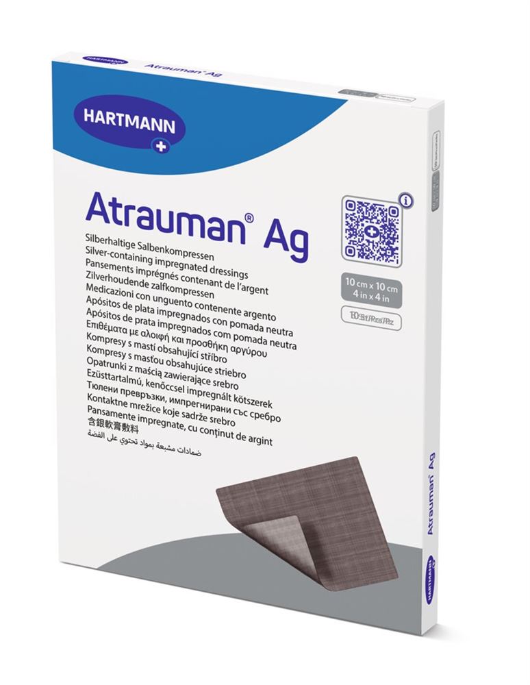 ATRAUMAN Ag Compresses 10x10cm | Cicatrisation