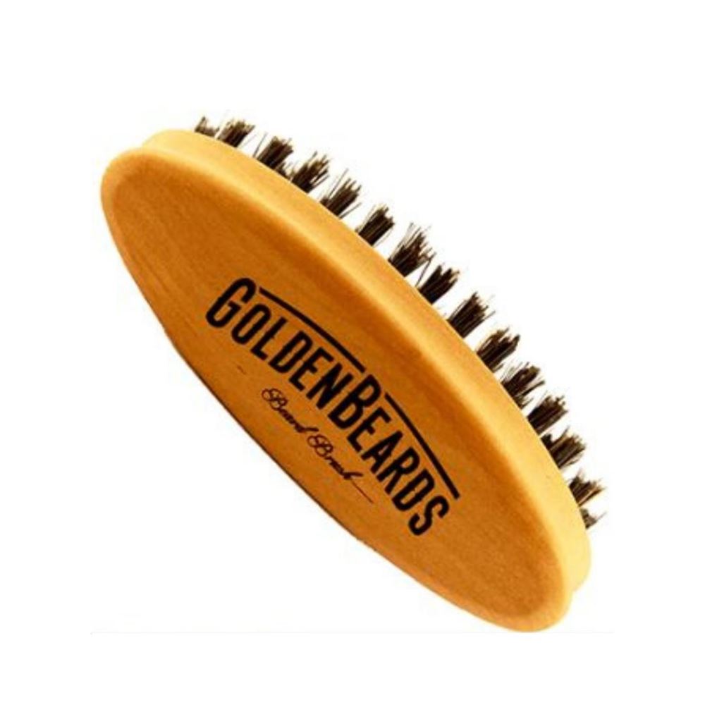 GOLDEN BEARDS Brosse à Barbe Petite | Coiffage