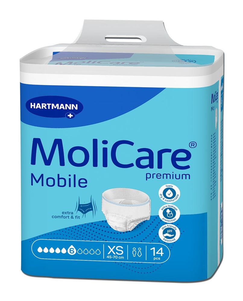 MOLICARE Mobile 6 XS Protections 14 pièces | Maintien