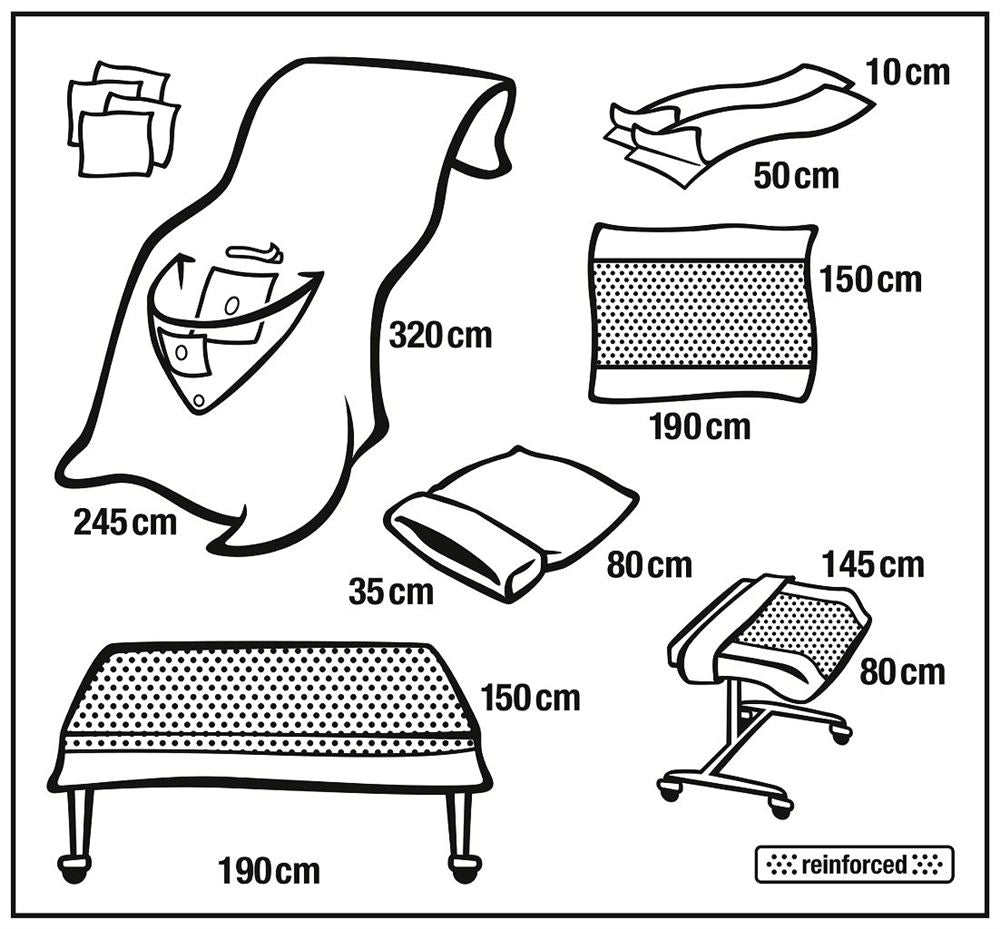 FOLIODRAPE Protect Set Arthroscopie IV 4 pièces | Précision