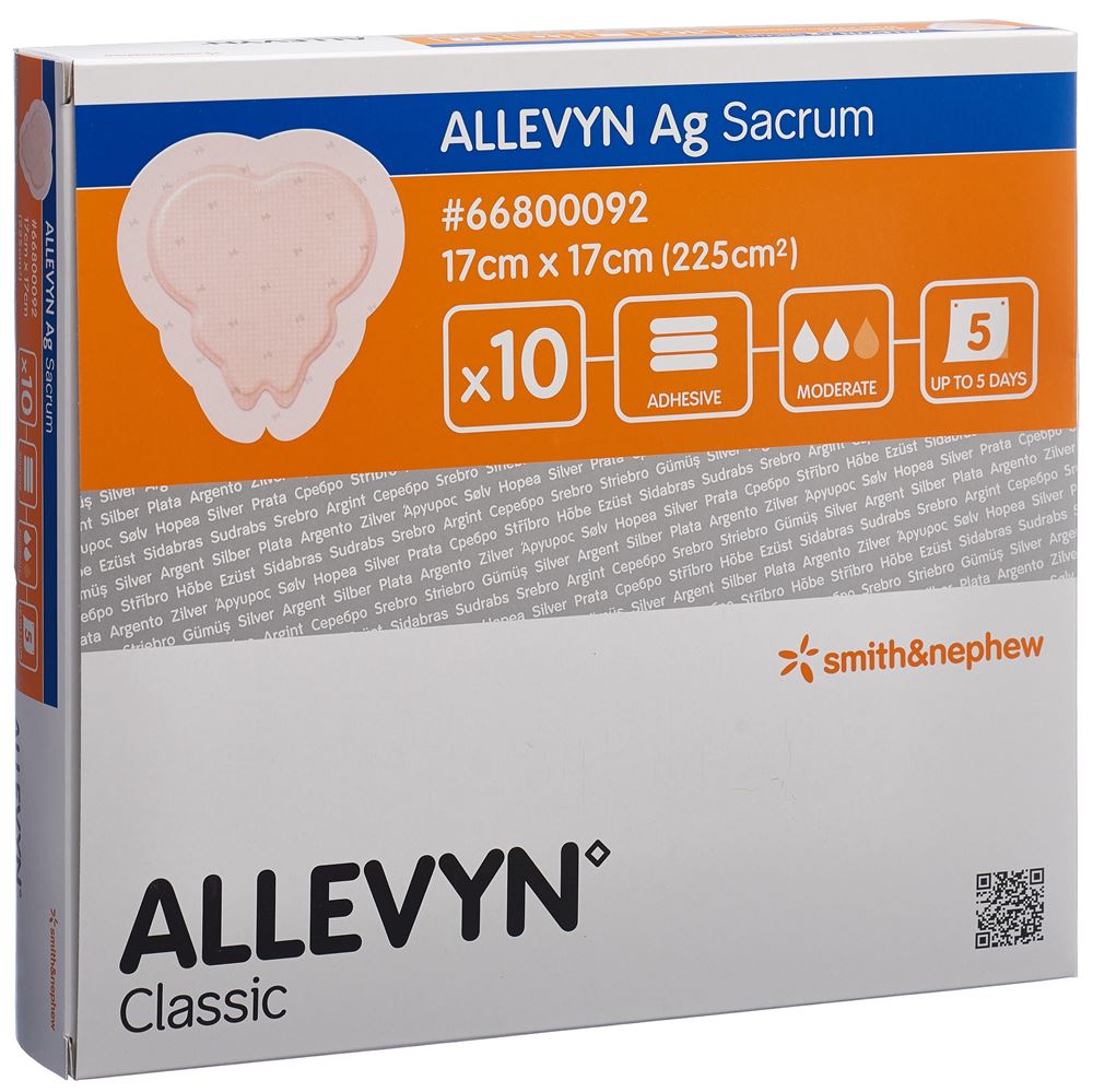 ALLEVYN AG Compresse Sacrum 17x17cm 10 pièces | Confort