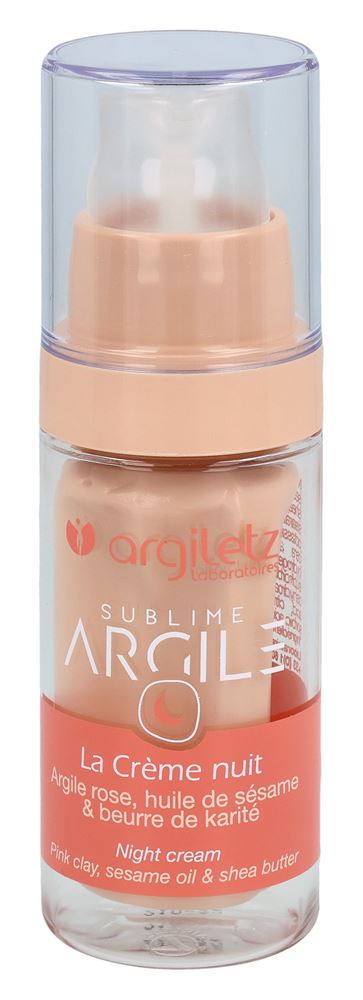 ARGILETZ Argile Rose Crème Nuit 30ml | Soin Visage