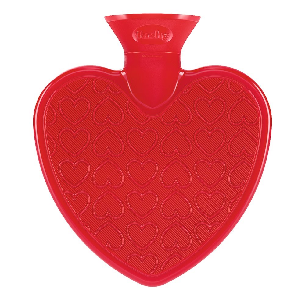 FASHY Bouillotte Cœur 0.7L Rouge | Double Lamelle