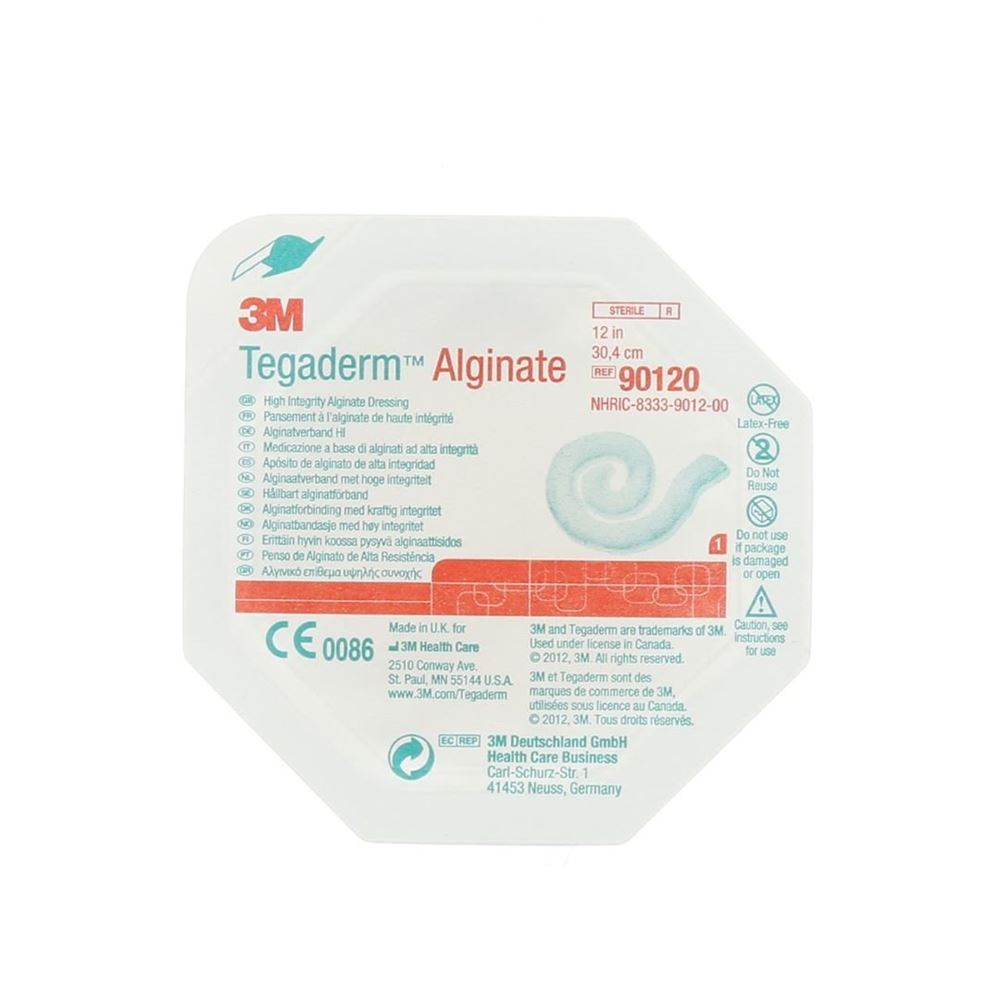 3M TEGADERM ALGINAT Compresse 30.4x2cm | 5 pièces
