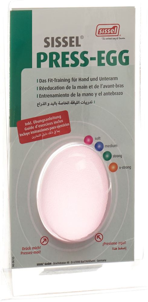 SISSEL Press Egg Rose Soft | Rééducation Main