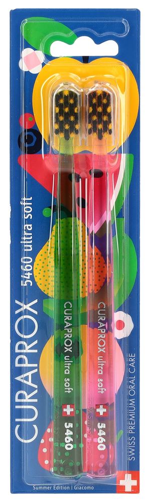 CURAPROX Duo Summer Edition Brosse à dents 2 pièces | Fraîcheur Estivale