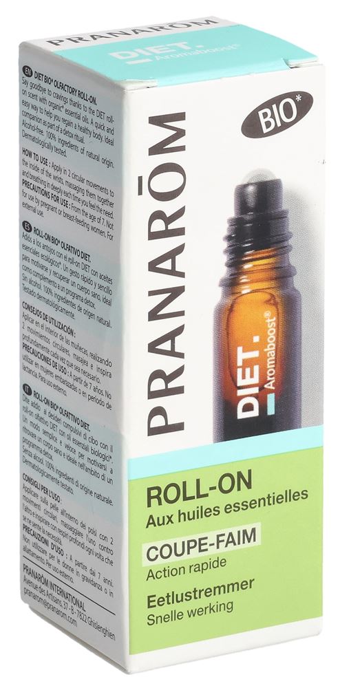 PRANAROM Aromaboost Diet Roll-on 5ml | Équilibre