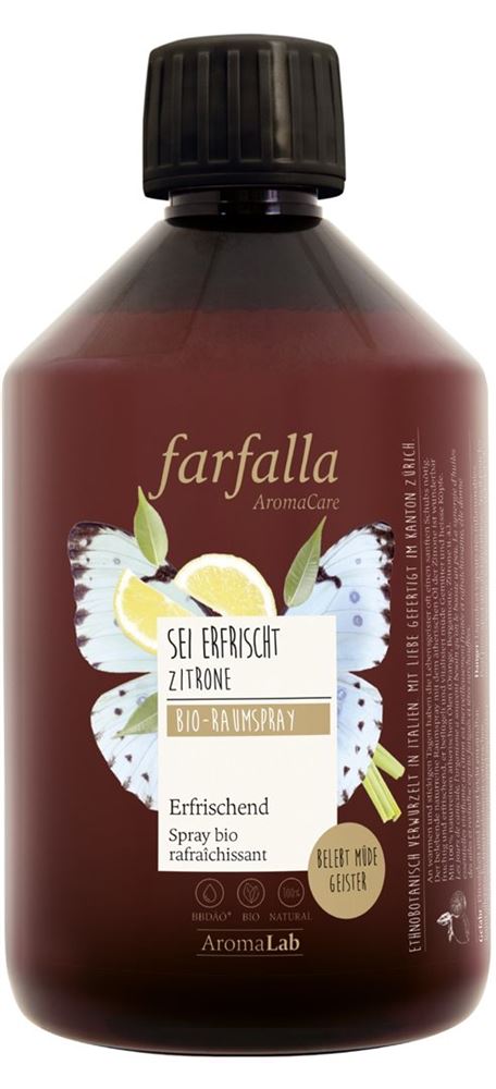 FARFALLA Bio-Raumspray Zitrone Recharge 500ml | Vitalité