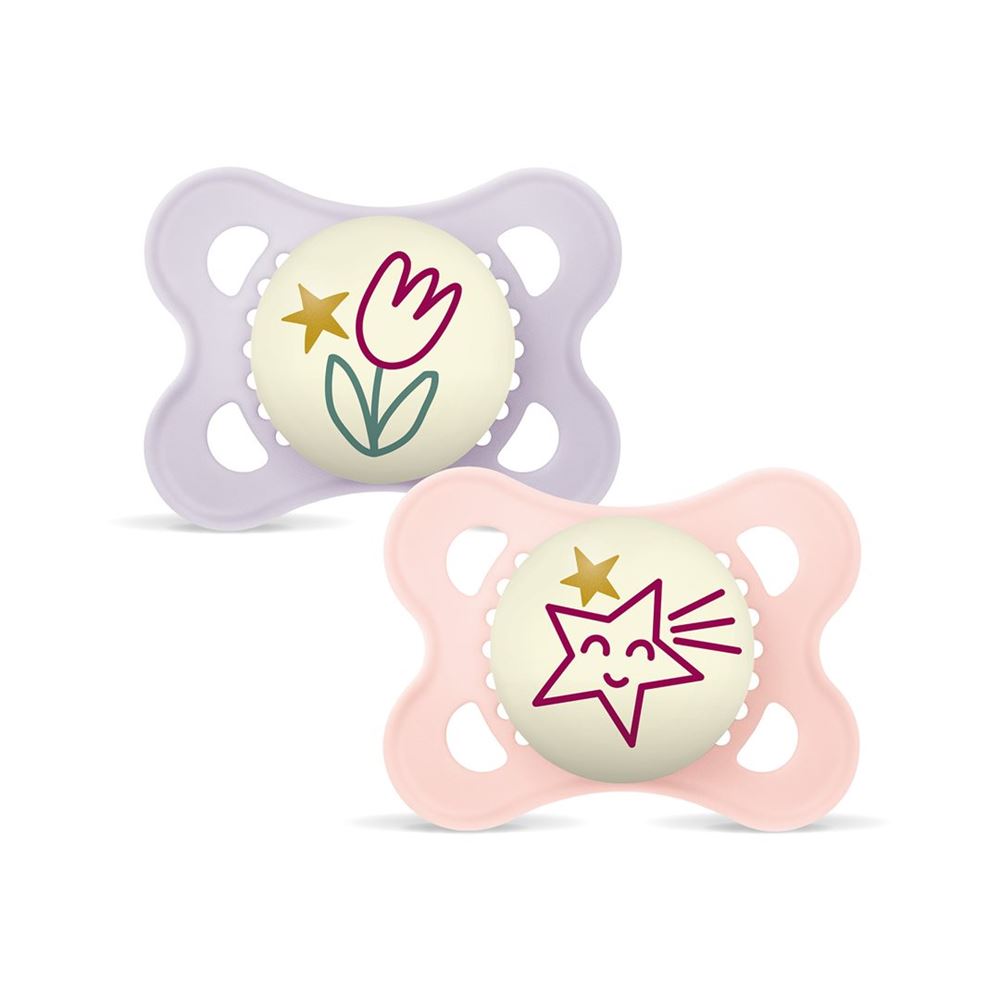 MAM Night Sucette Sil 0-6m | Fille