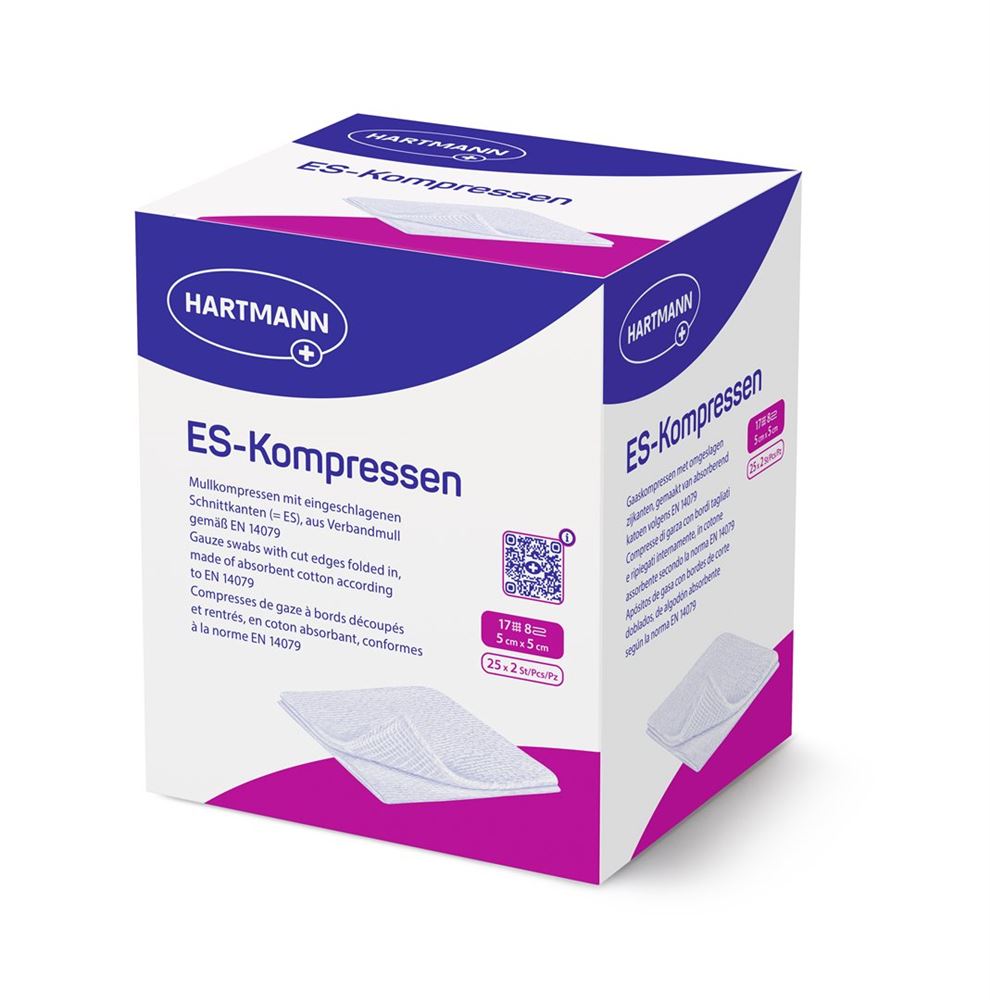 HARTMANN Compresse ES 5x5cm | 25x2 pièces