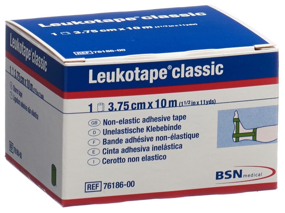LEUKOTAPE classic Bande Adhésive 10mx3.75cm Verte | Maintien