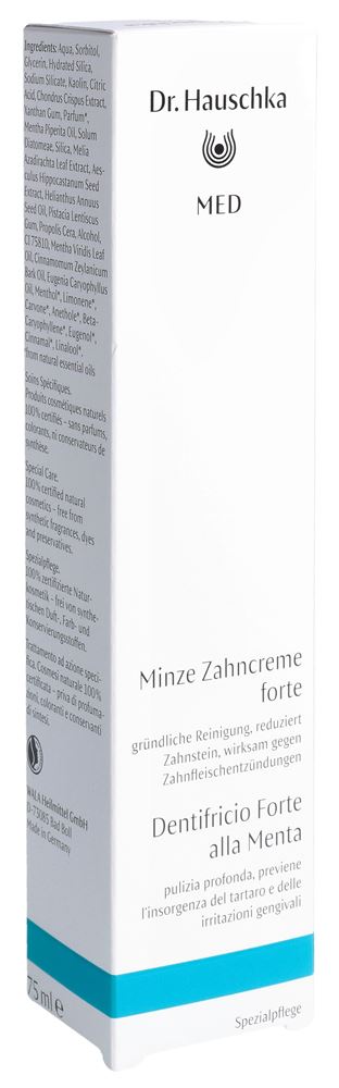 DR. HAUSCHKA Dentifrice Fortif Menthe 75ml | Protection