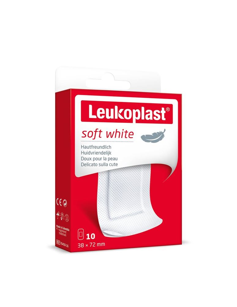 LEUKOPLAST soft white Pansement 38x72mm | 10 pièces