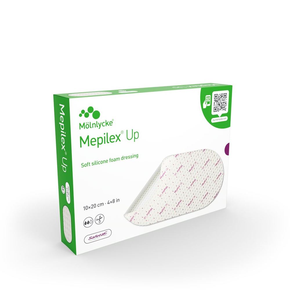 Mölnlycke MEPILEX Up Pansement 10x20cm | 5 pièces
