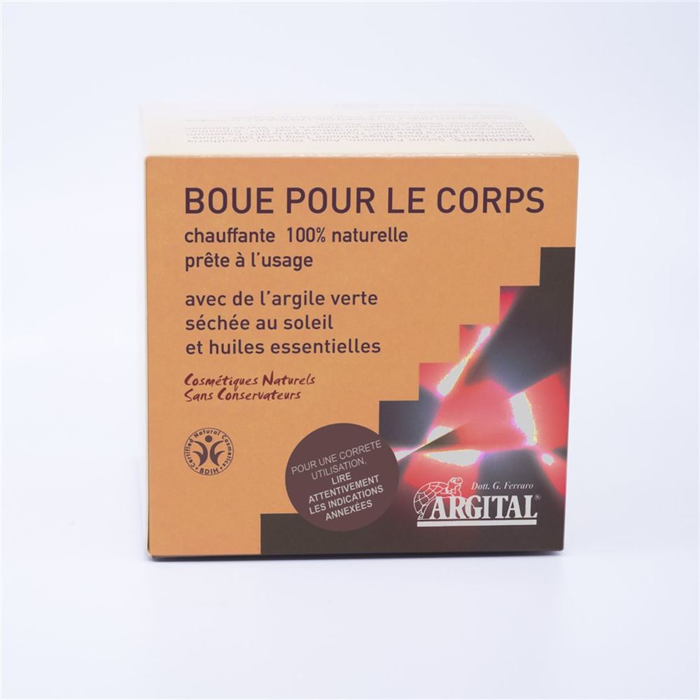 ARGITAL Boue Chauffante Argile 500ml | Détente Musculaire