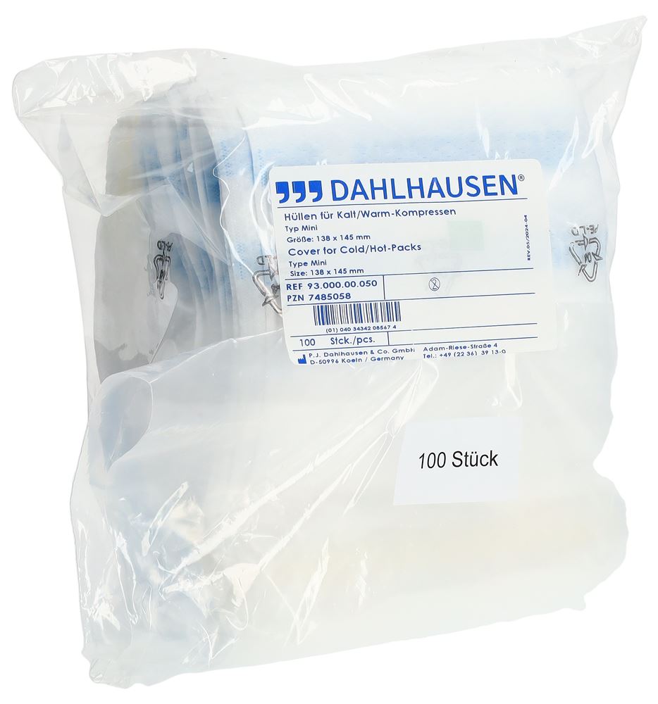 DAHLHAUSEN Housse Com Froid/Chaud 13.8x14.5cm 100 pièces | Thermothérapie