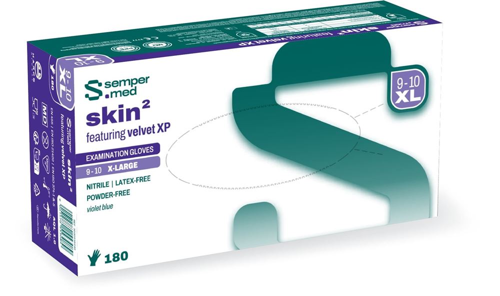 SEMPERMED skin2 Gants XL | Confort & Douceur 180 pièces