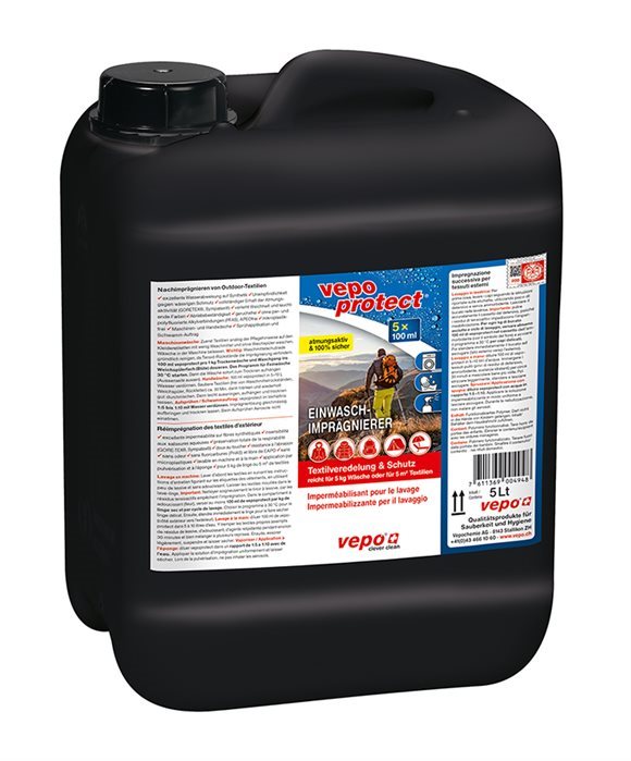 VEPOPROTECT Imperméabilisant Lavage Bidon 5000ml | Protection Durable