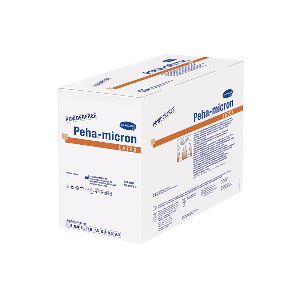 PEHA-MICRON Latex Gants | Taille 8.5, 100 pièces