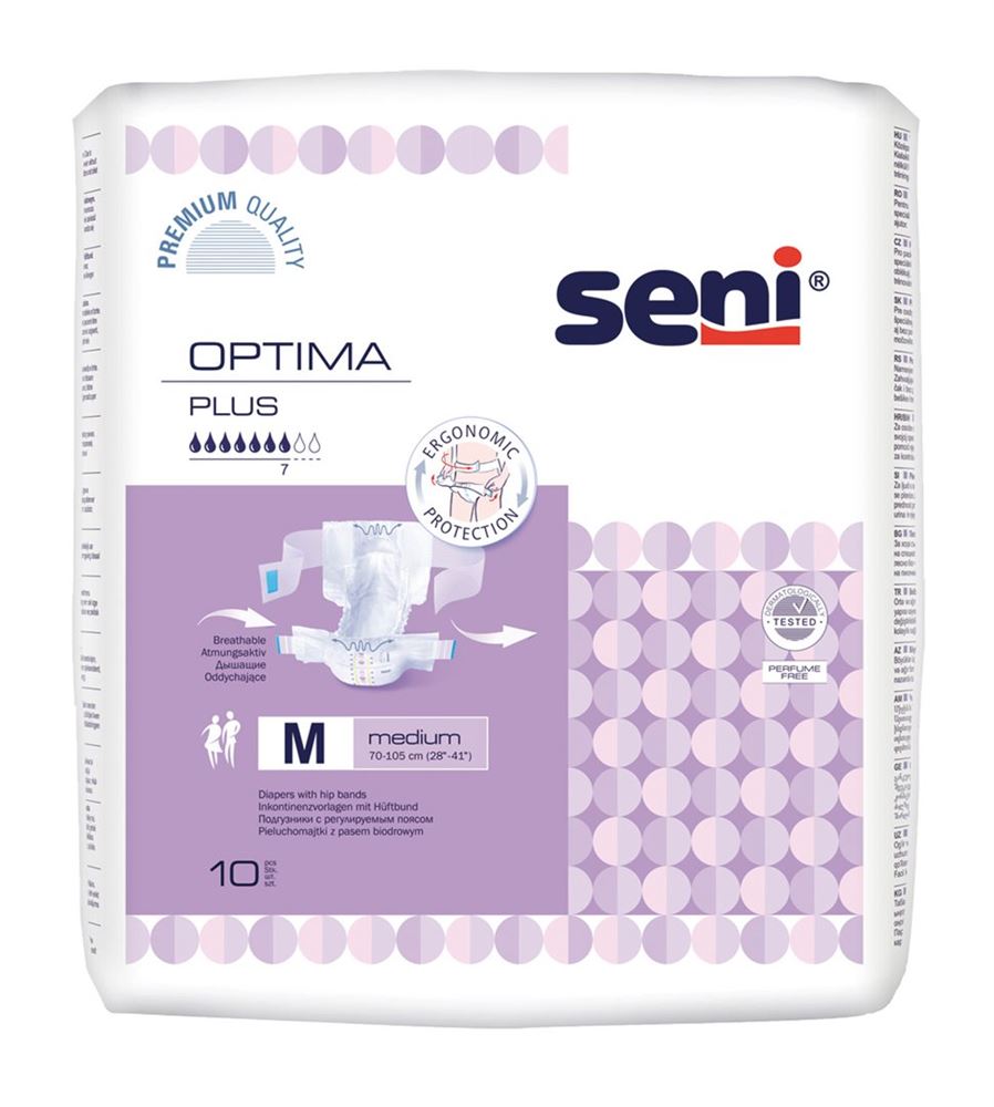 SENI Optima Plus Vorlagen M Ceinture Protections 10 pièces | Absorption