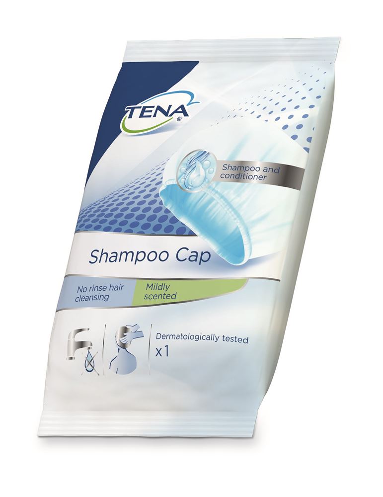 TENA Shampoo Cap Bonnet Shampooing | Sans Rinçage