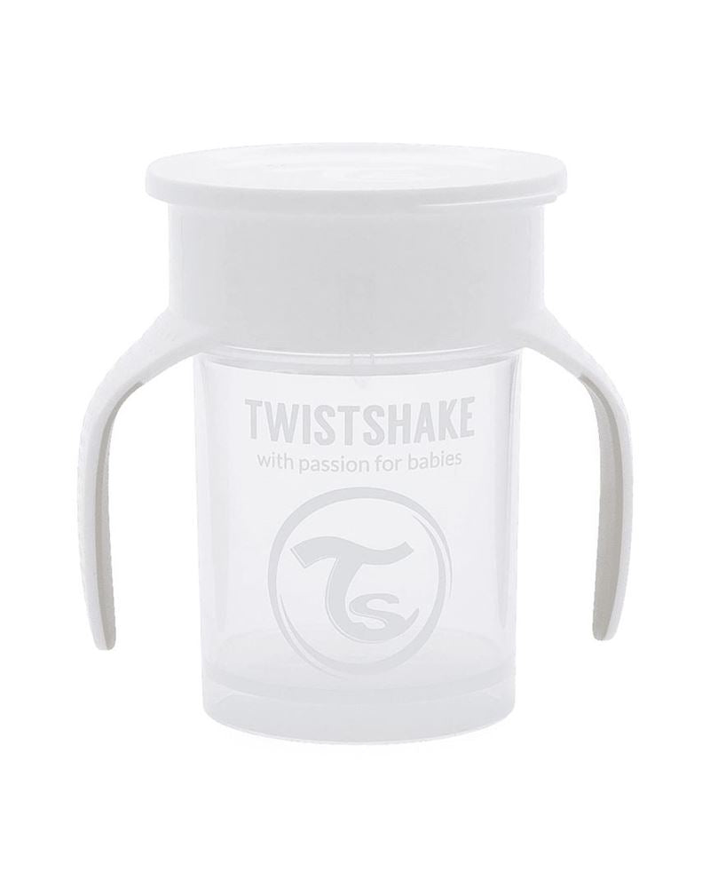 TWISTSHAKE Trinkbecher 360 Cup 230ml 6+M Blanc | Sans Fuite