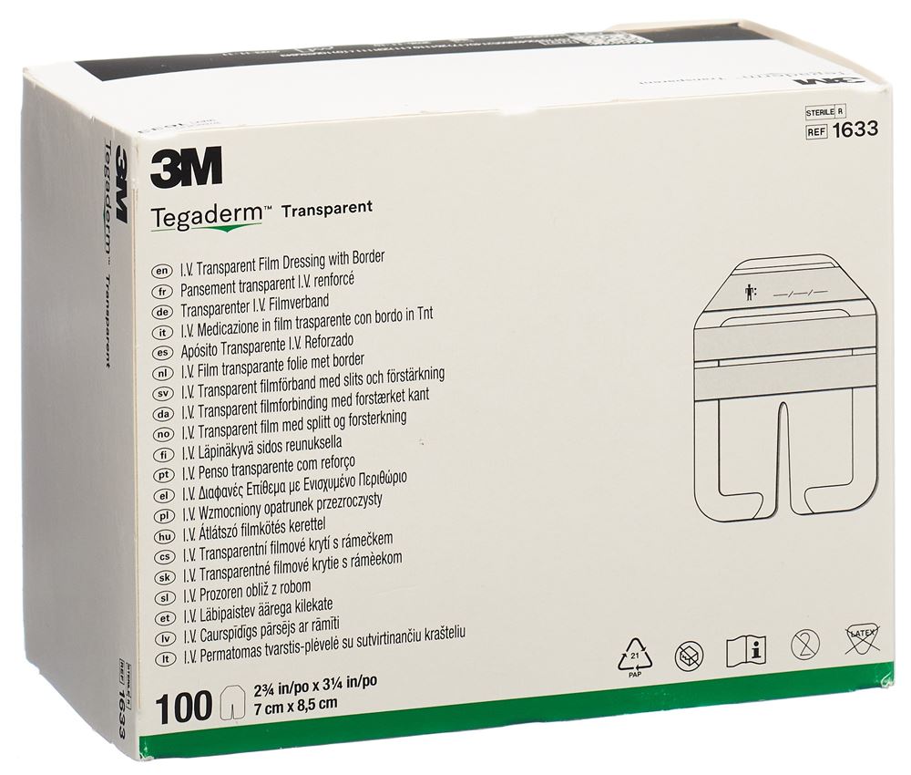 3M TEGADERM IV Pansement Cathéter 7x8.5cm | 100 pièces
