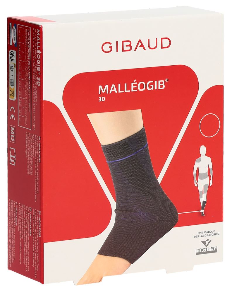 GIBAUD Malleogib 3D Chevillère 26-29cm | Stabilité Cheville