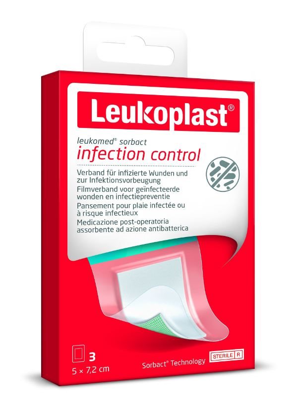 LEUKOPLAST Leukomed Sorbact 7.2x5cm | 3 pièces