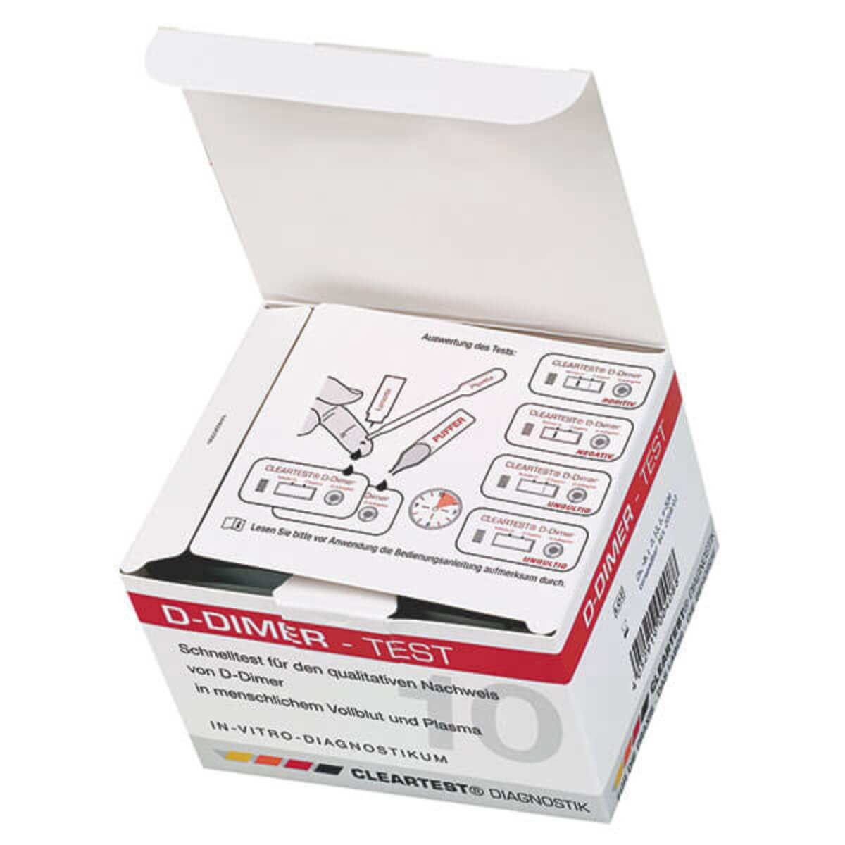 Test sanguin Cleartest D-Dimer de servoprax pour détection rapide