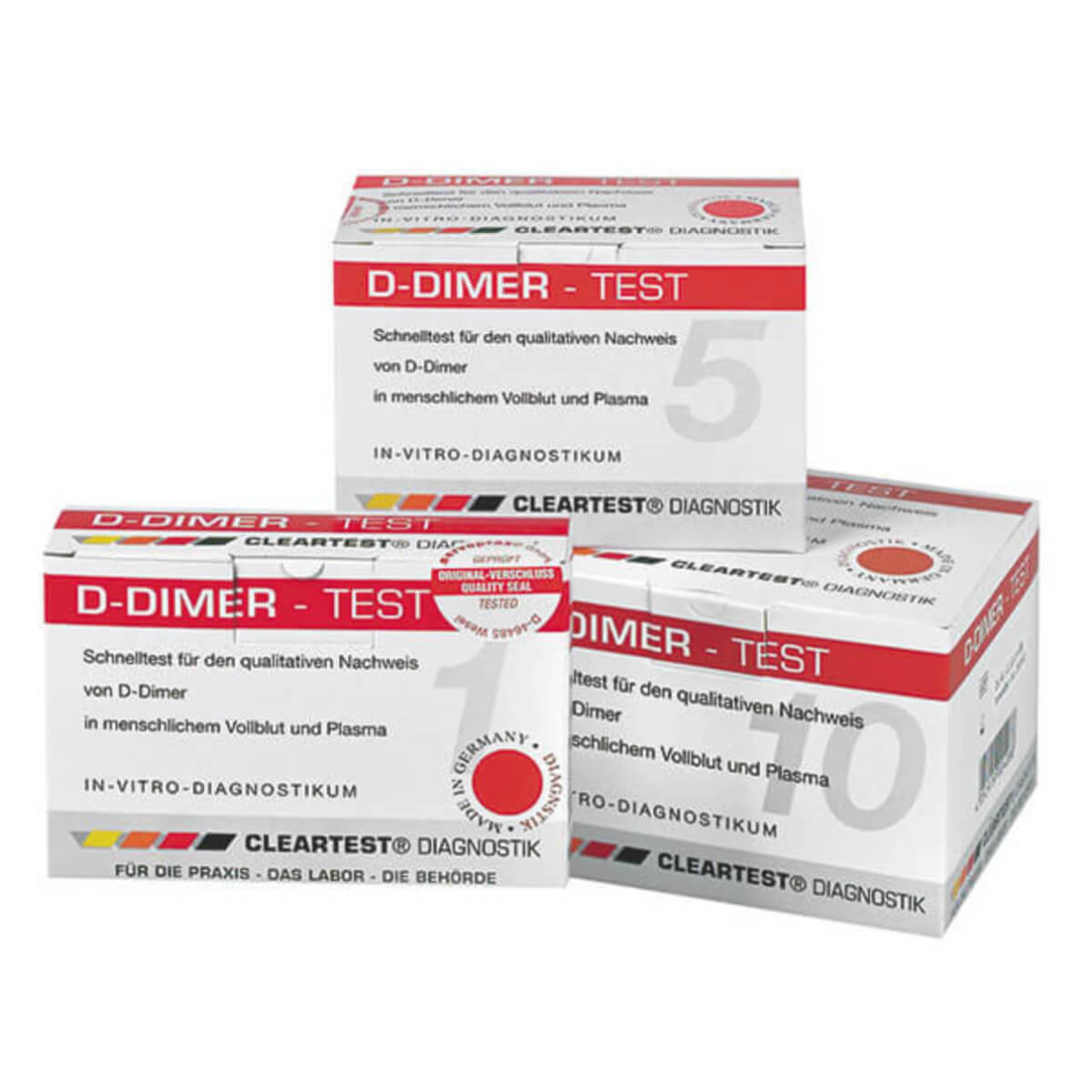 Test sanguin Cleartest D-Dimer de servoprax pour détection rapide