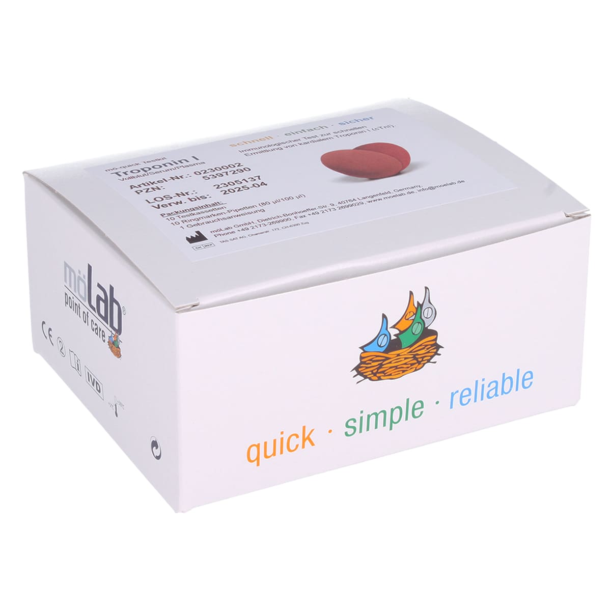 Test de troponine I qualitatif pour le diagnostic cardiaque précis