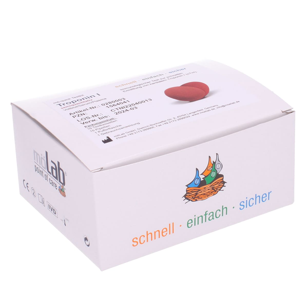 Test de Troponine I Semi-Quantitatif möLab - Diagnostic Rapide et Fiable
