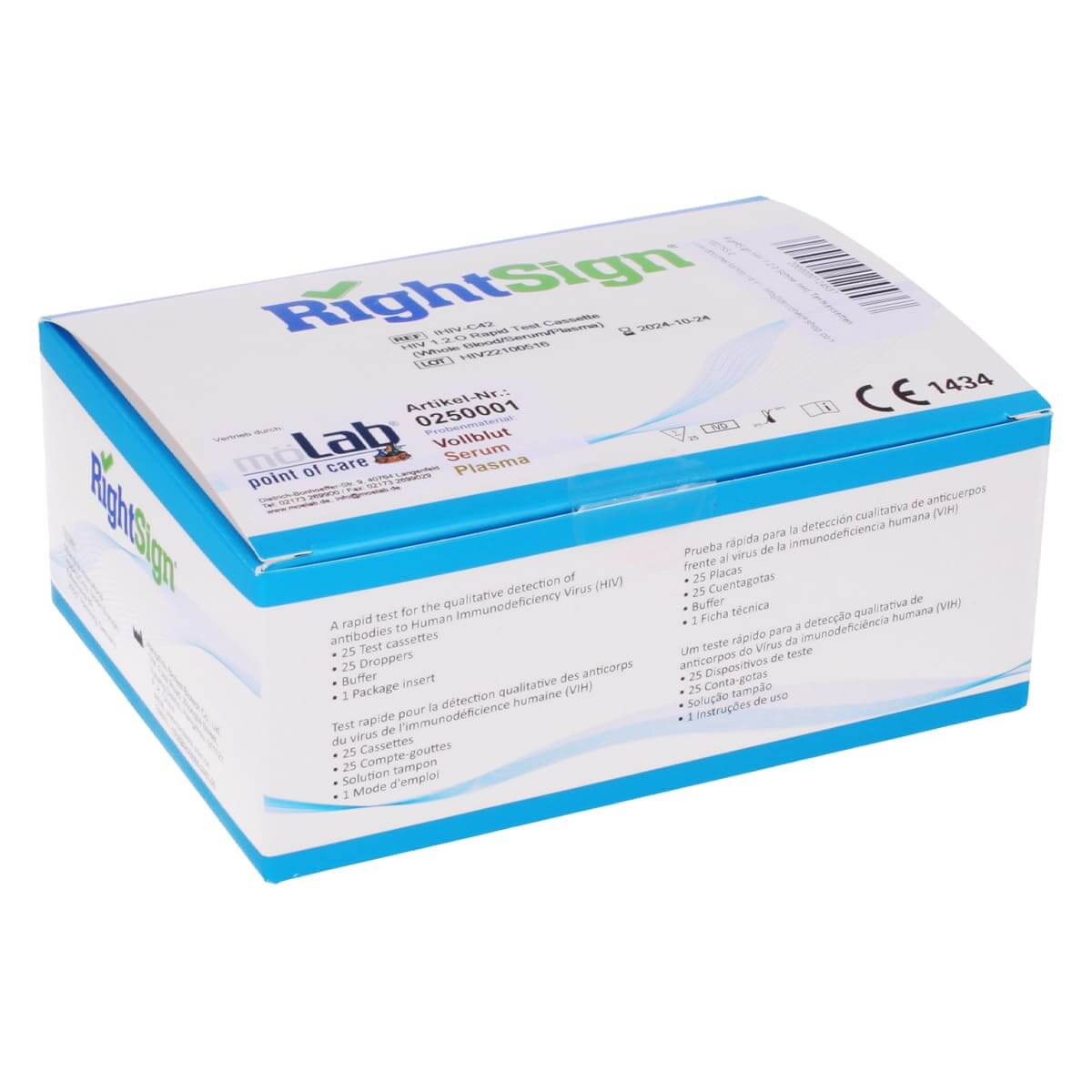 Test de Détection VIH 1.2.O – Résultats Rapides et Fiables