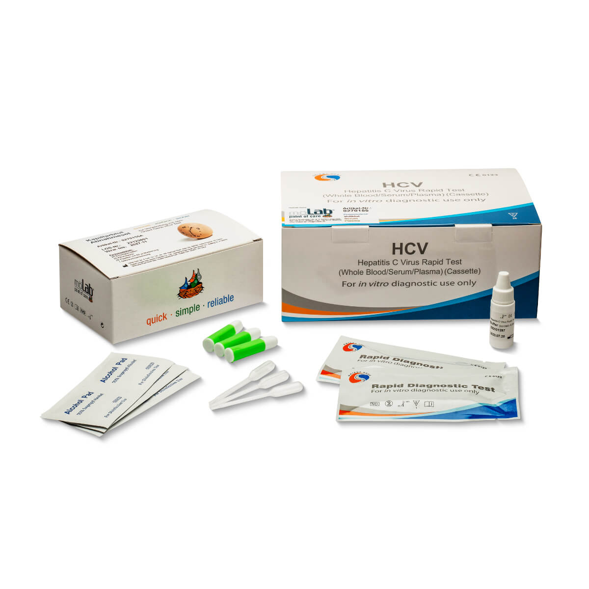 Test rapide de dépistage VHC Orient Gene pour sérum et plasma