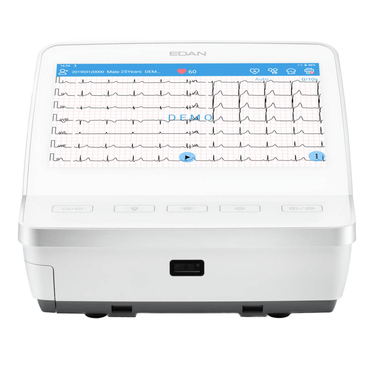 Électrocardiographe Portable EDAN ECG 12 pistes SE-1201 Pro