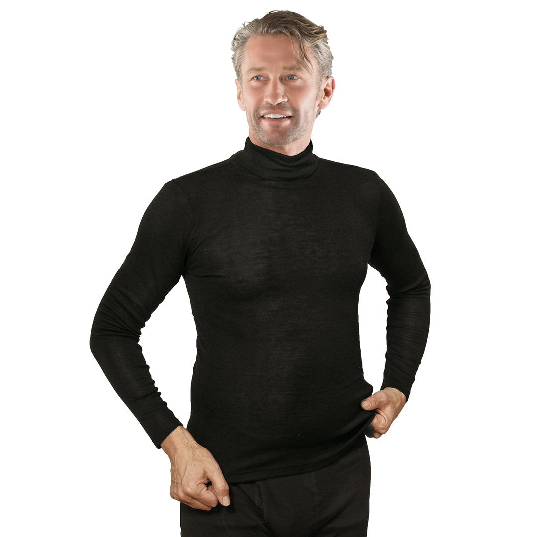EUSANA Langarmshirt Rollkragen Noir | Douceur