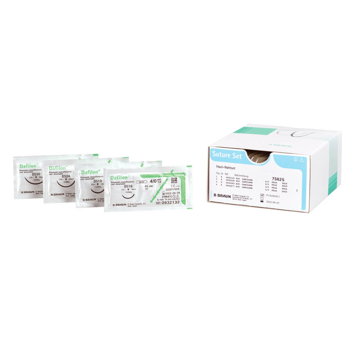 Kit de suture cutanée B. Braun Dafilon - Solution Stérile et Pratique