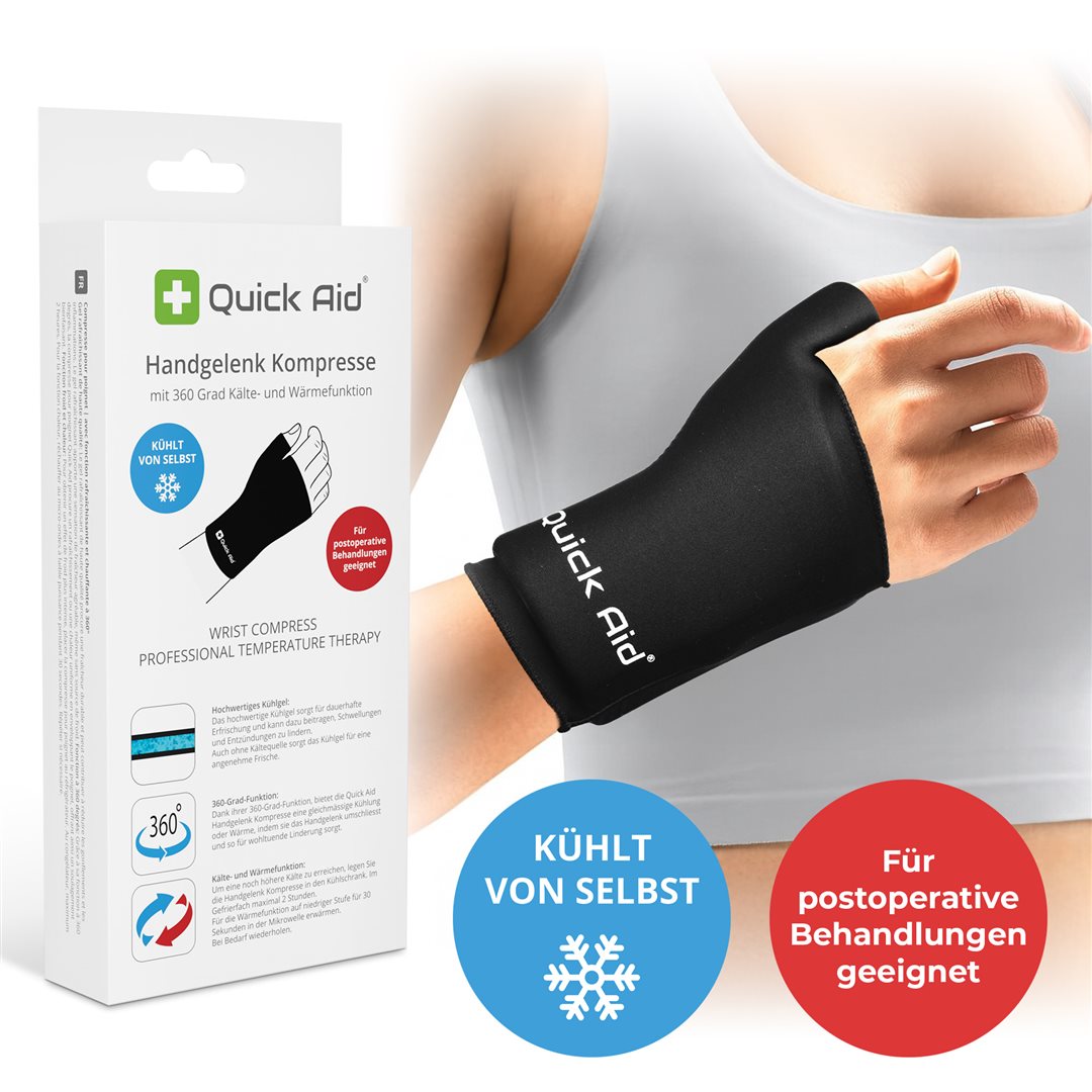 QUICK AID Compresse Poignet M | Soulagement Douleur