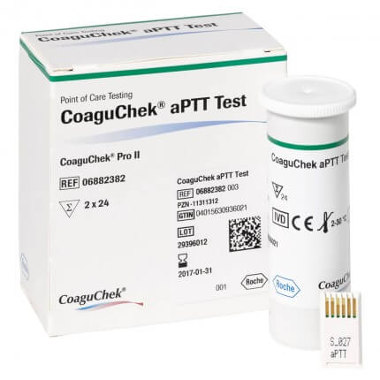 Roche CoaguChek aPTT Test - Tests Sanguins Pratiques et Rapides