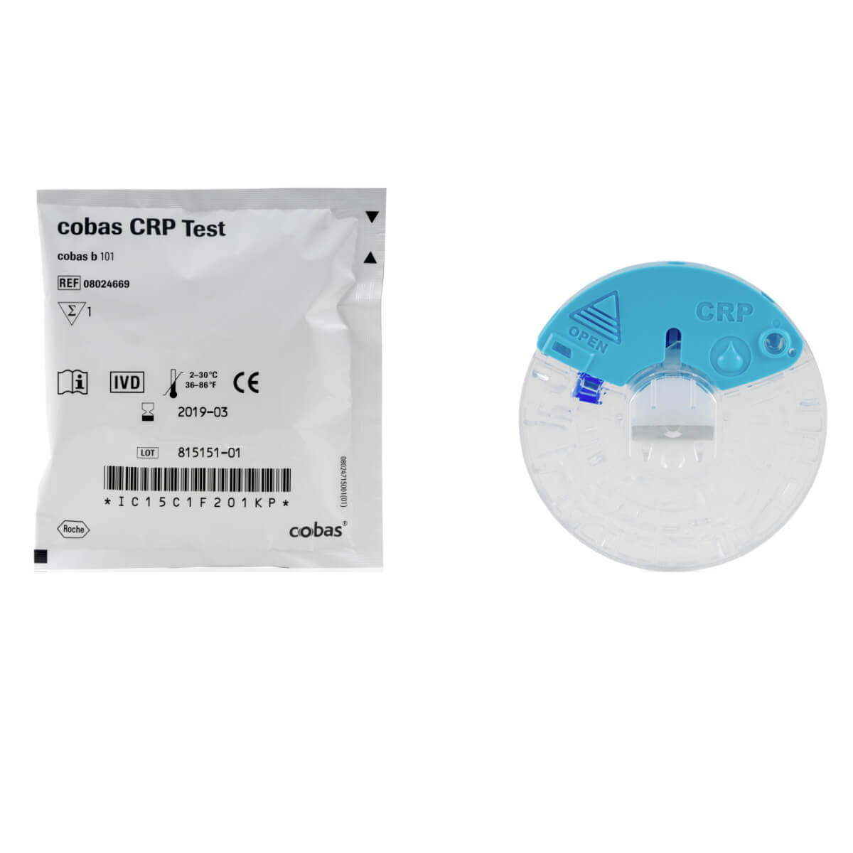 Test rapide CRP cobas b 101 de Roche pour analyses sanguines
